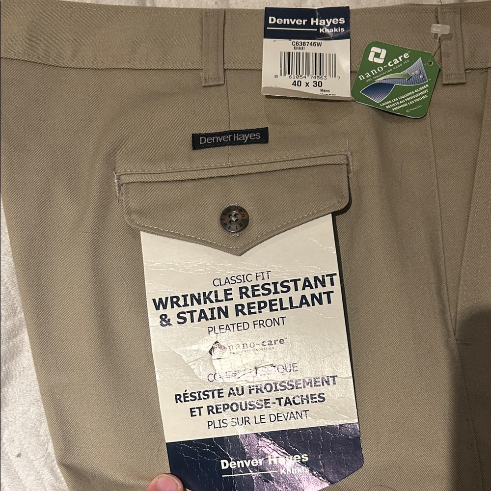 Denver Hayes Men's Classic Fit Tan Chinos